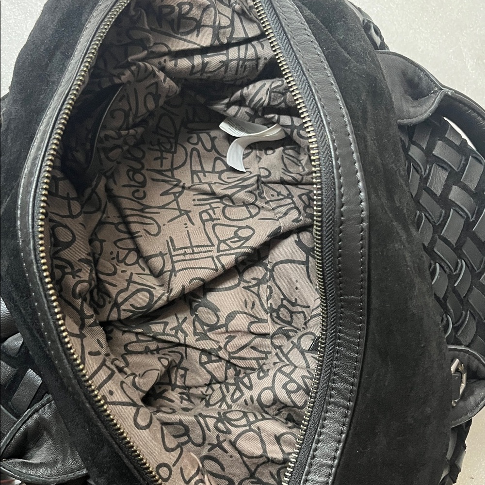 Liebeskind Black Woven Leather Satchel - Picture 10 of 12